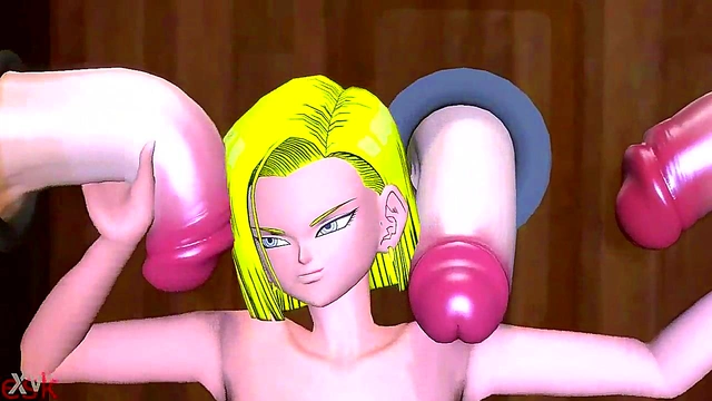 Dragon Ball Futanari Fun – Android 18 & Bulma Share Pleasure Together