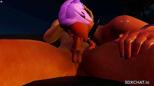 Emo Punk 3D Anime Couple Enjoy Wild Blowjob Session On Couch