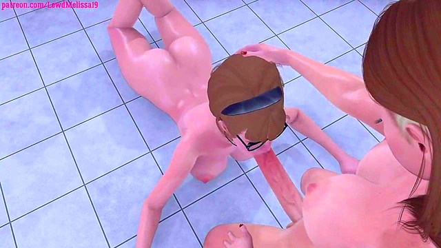 Dickgirl Dominates Hot Babe in Steamy 3D Hentai Cartoon Action