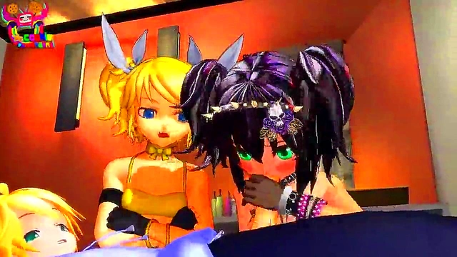 Schoolgirls Enjoy naughty 3D Hentai Sex Adventures Together