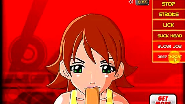 Young Hentai Girl Sucks Dick With Skillful Mouth Action