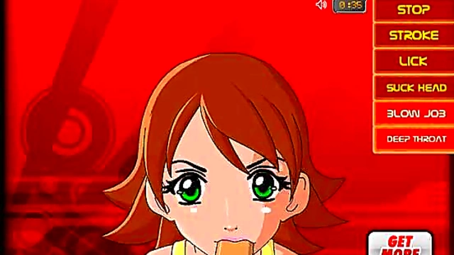 Young Hentai Girl Sucks Dick With Skillful Mouth Action