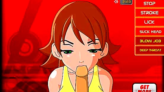 Young Hentai Girl Sucks Dick With Skillful Mouth Action