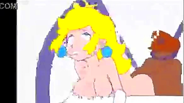 Peach Rides Mario’s Big Dick In Sexy Hentai Action