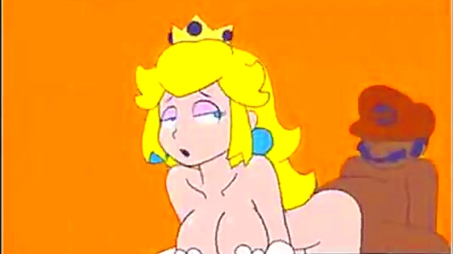 Peach Rides Mario’s Big Dick In Sexy Hentai Action