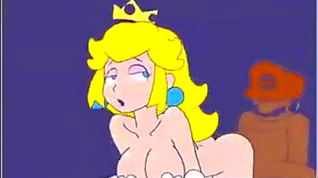 Peach Rides Mario’s Big Dick In Sexy Hentai Action