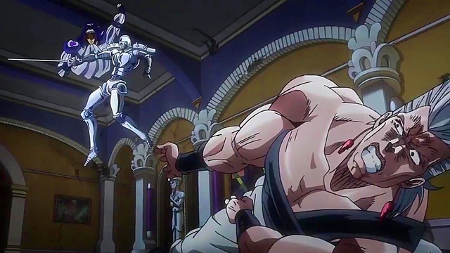 Jojo's Bizarre Adventure – Anime Couple Gets Wild in Uncensored Egyptian Romance