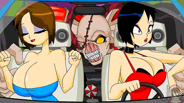 Bouncy Tits Bounce Wild in Resident Evil Anime Flash Hentai Adventure