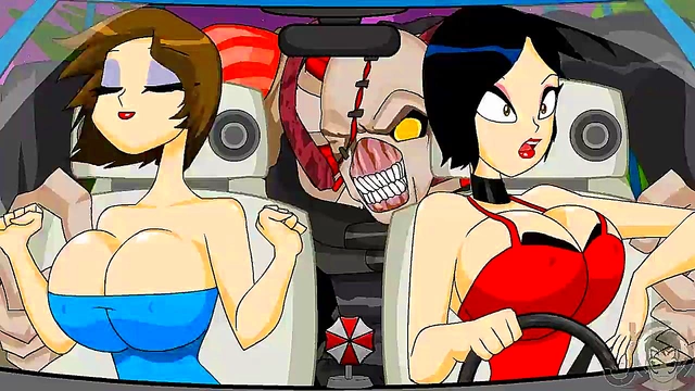 Bouncy Tits Bounce Wild in Resident Evil Anime Flash Hentai Adventure
