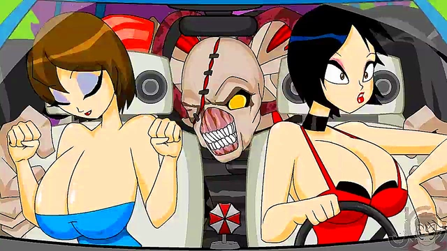 Bouncy Tits Bounce Wild in Resident Evil Anime Flash Hentai Adventure