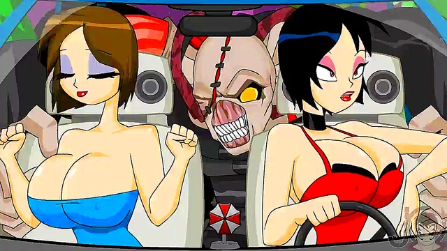 Bouncy Tits Bounce Wild in Resident Evil Anime Flash Hentai Adventure