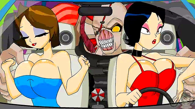 Bouncy Tits Bounce Wild in Resident Evil Anime Flash Hentai Adventure