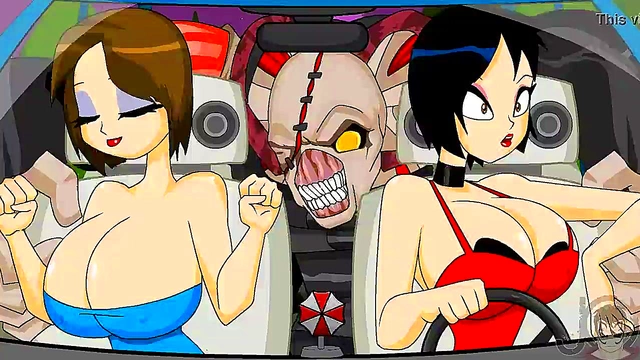 Bouncy Tits Bounce Wild in Resident Evil Anime Flash Hentai Adventure