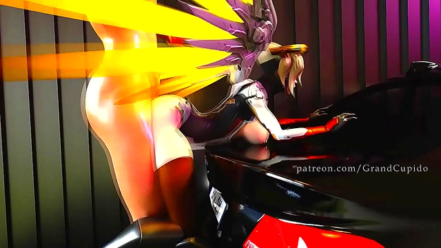Big-Ass Hentai Mercy Gets Fucked Hard In Public Car For Virtual Reality Bliss