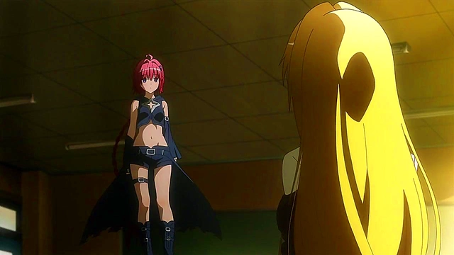 Hentai Anime Cutie Gets Ecchi Action In To Love-Ru Darkness