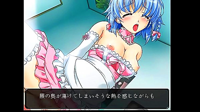 Teen Ayakashi Maid Seduces With Anime Eroge Action In Hot Scene