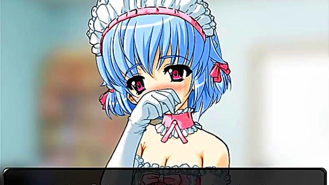 Teen Ayakashi Maid Seduces With Anime Eroge Action In Hot Scene