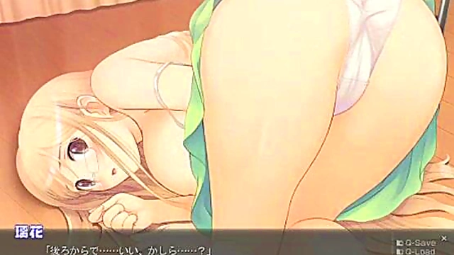 Blonde Teacher Rika Gives Mind-Blowing Blowjob In Anime EroGame Scene