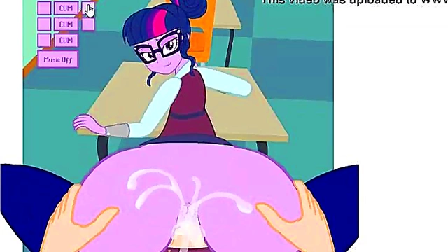 Twilight Sparkle Rides My Dick for Anal Vaginal Creampie Orgasm