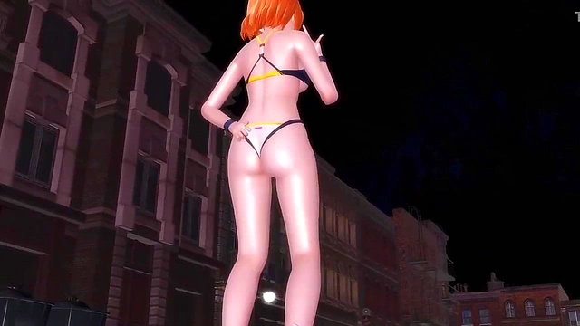 Nami Twerks and Dances Seductively in One Piece 3D Hentai AMV