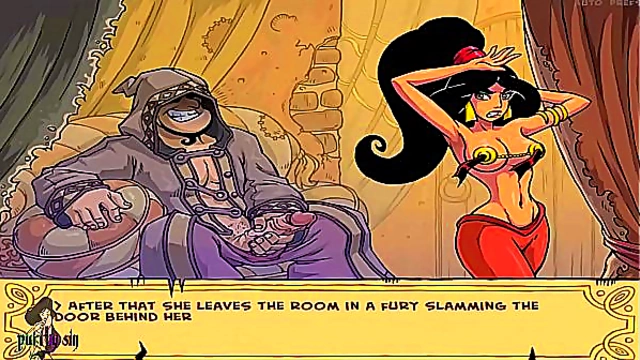 Sexy Brunette Princess Trains Her Master In Hot Anime Domination Scene