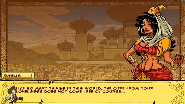 Sexy Brunette Princess Trains Her Master In Hot Anime Domination Scene