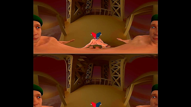 Harley Quinn's Steamy 3D VR Adventure in Paris With Horny Hentai Action