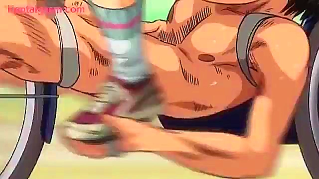 Tricked Anime Chick Rides Bicycle for Funny Hentai Prank Action