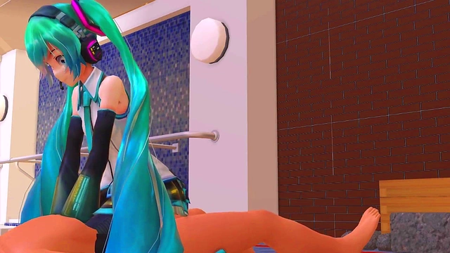 Hatsune Miku Rides Dick In Hot Hentai Cowgirl Action