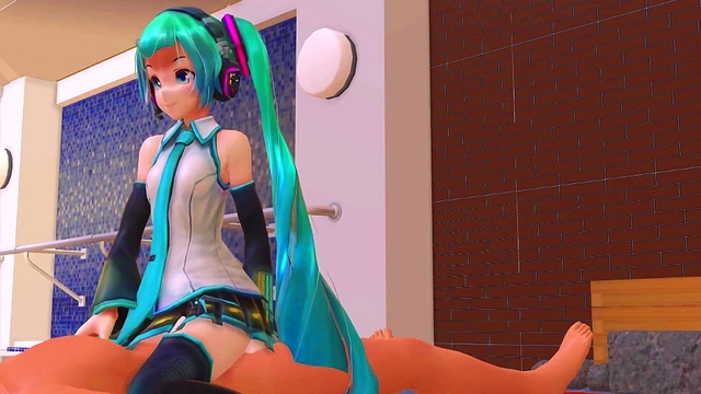 Hatsune Miku Rides Dick In Hot Hentai Cowgirl Action