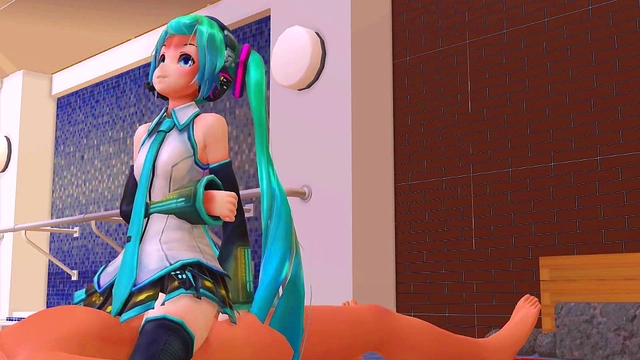 Hatsune Miku Rides Dick In Hot Hentai Cowgirl Action