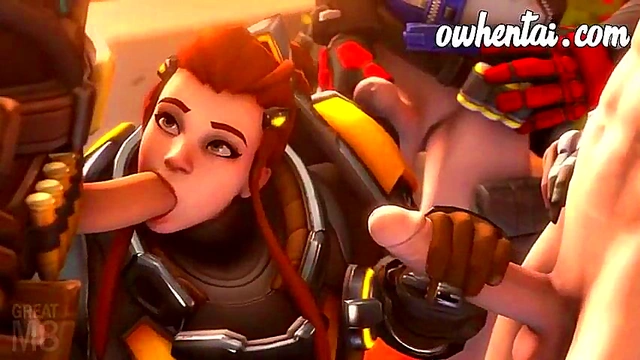 Hentai Anime Girls Engage in Group Sex Parody with Overwatch Characters