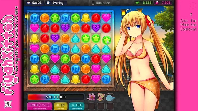Hard-To-Win HuniePop Girl Gets Seduced In This Steamy Anime Gameplaymoment