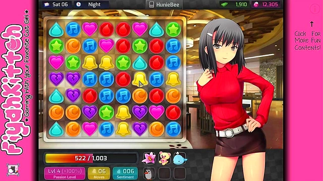Hard-To-Win HuniePop Girl Gets Seduced In This Steamy Anime Gameplaymoment