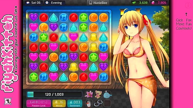 Hard-To-Win HuniePop Girl Gets Seduced In This Steamy Anime Gameplaymoment