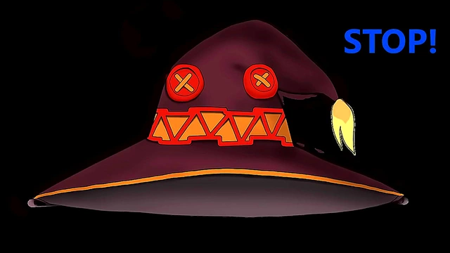 Megumin’s Explosive Joi Session in Konosuba Anime Style