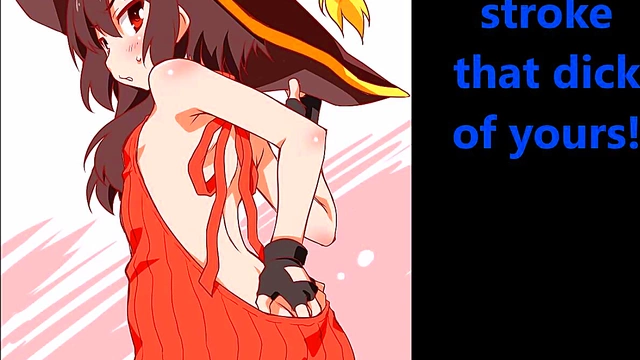 Megumin’s Explosive Joi Session in Konosuba Anime Style