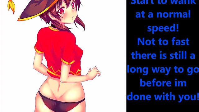 Megumin’s Explosive Joi Session in Konosuba Anime Style