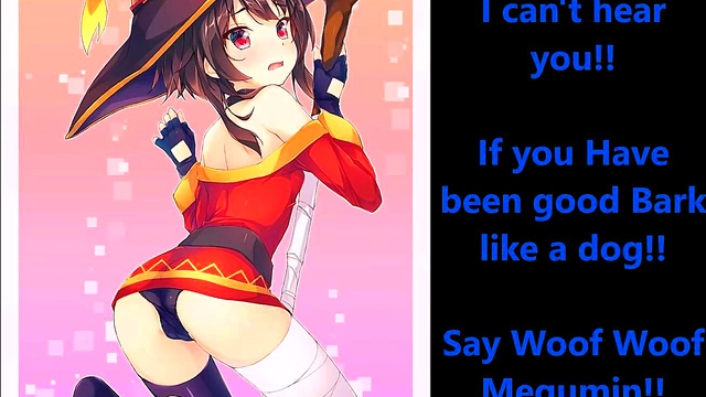 Megumin’s Explosive Joi Session in Konosuba Anime Style