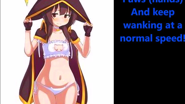 Megumin’s Explosive Joi Session in Konosuba Anime Style