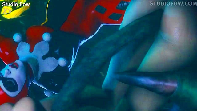 Harley Quinn & Poison Ivy Take Turns for 3D Hentai Creampie Adventure