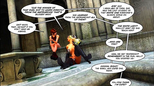 Big-Busted Teens Explore Lesbian Desire in 3D Anime Cartoon Comic