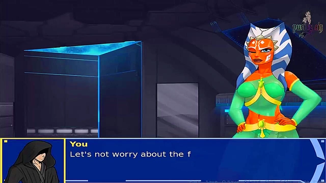 Sexy Star Wars Cosplay Slut Teases With Tits & Ass Before Anal Orgasm