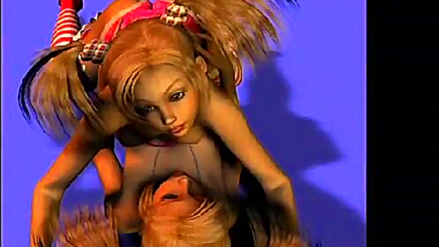 Virtual Sex Doll With Big Tits Gives Intense 3D Blowjob & Hardcore Anime Action