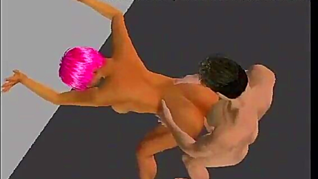 Virtual Sex Doll With Big Tits Gives Intense 3D Blowjob & Hardcore Anime Action