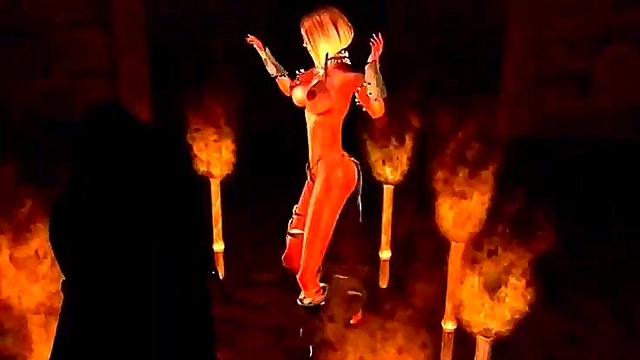 Horny Anime Babe Dances With Flames In Seductive HD Remix