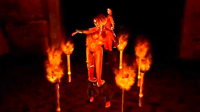 Horny Anime Babe Dances With Flames In Seductive HD Remix