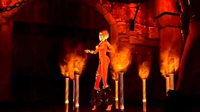 Horny Anime Babe Dances With Flames In Seductive HD Remix