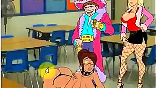 Amazing Halloween Hentai Sex Game With Double Penetration Threesome Fun