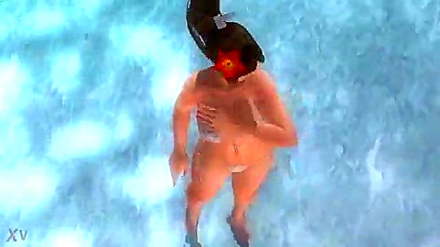 Mai Shiranui Enjoys A Steamy Shower In Hot And Sexy Hentai Scene